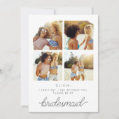 Serez-vous ma carte de demoiselle d'honneur avec d (Devant)