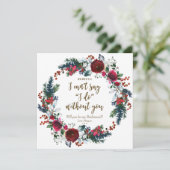 Serez-vous ma carte de demoiselle d'honneur hiver  (Debout devant)