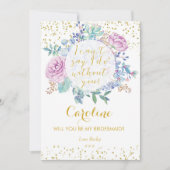 Serez-vous ma carte de demoiselle d'honneur partie (Devant)