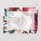 Serez-vous ma carte de demoiselle d'honneur rouge  (Dos)