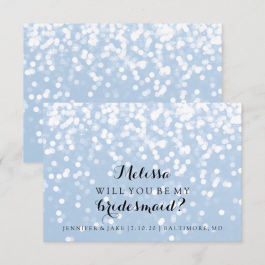 Serez-Vous Ma Carte De Femme D'Accueil - Fab Étinc (Devant / Derrière)