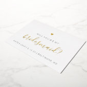 Serez-Vous Ma Carte De Femme D'Accueil - Heart Gol (Rotation)