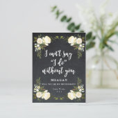 Serez-vous ma carte de femme de ménage boho floral (Debout devant)