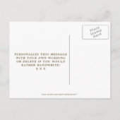 Serez-vous ma carte de femme de ménage boho floral (Dos)