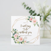 Serez-vous ma carte de femme de ménage boho floral (Debout devant)