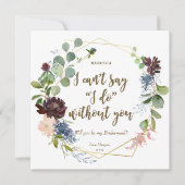 Serez-vous ma carte de femme de ménage boho floral (Devant)