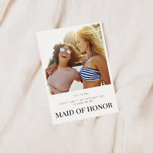 Serez-vous ma carte de femme d'honneur ?