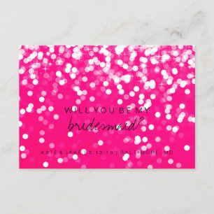 Serez-Vous Ma Carte De Porte-Épouse - Chaud Rose