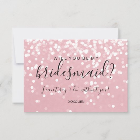 Serez-Vous Ma Carte De Porte-Épouse - Roses Parsem (Devant)