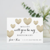 Serez-Vous Ma Carte De Porte-Mère - Coeurs De Fab (Debout devant)