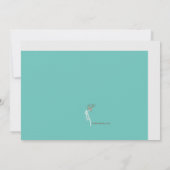 Serez-Vous Ma Carte De Porte-Mousses Turquoise (Dos)