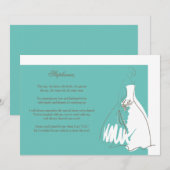 Serez-Vous Ma Carte De Porte-Mousses Turquoise (Devant / Derrière)