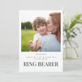 Serez-Vous Ma Carte De Porteur De Bague (Debout devant)