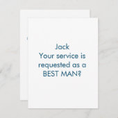 serez-vous ma carte de proposition bachelorett (Devant / Derrière)