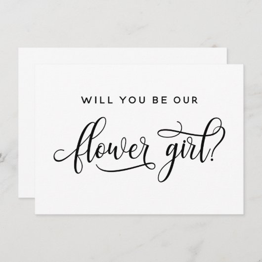 Serez-Vous Ma Carte De Proposition De Fleur ? (Devant / Derrière)