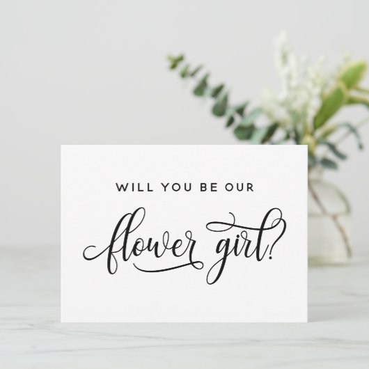 Serez-Vous Ma Carte De Proposition De Fleur ? (Debout devant)