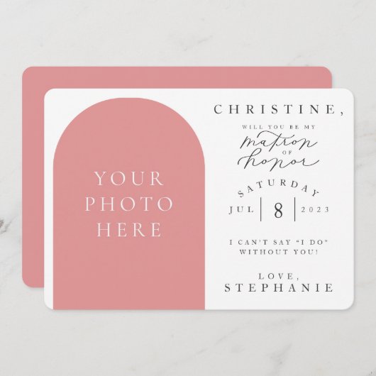 Serez-vous ma carte de proposition de photo de la (Devant / Derrière)