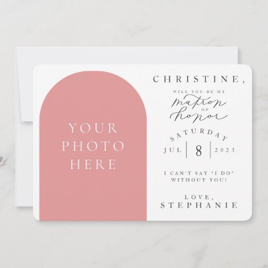 Serez-vous ma carte de proposition de photo de la (Devant)