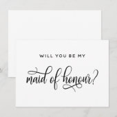 Serez-Vous Ma Carte De Proposition D'Honneur ? (Devant / Derrière)