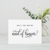 Serez-Vous Ma Carte De Proposition D'Honneur ? (Debout devant)