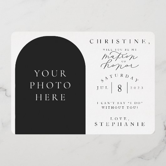 Serez-vous ma carte de proposition d'honneur Matro (Verso)