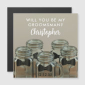 Serez-Vous Ma Carte De Proposition Groomsman (Devant / Derrière)