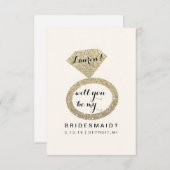 Serez-Vous Ma Carte D'Épouse - Glit Ring Fab W (Devant / Derrière)