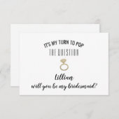 Serez-Vous Ma Carte D'Épouse - Pop La Question (Devant / Derrière)