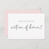 Serez-vous ma carte d'honneur de proposition (Devant / Derrière)