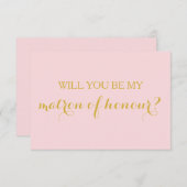 Serez-vous ma carte d'honneur fête de mariage (Devant / Derrière)