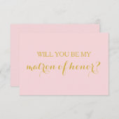 Serez-vous ma carte d'honneur fête de mariage (Devant / Derrière)