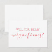 Serez-vous ma carte d'honneur fête de mariage (Devant / Derrière)