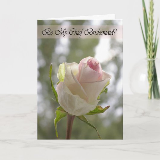 Serez-vous ma carte d'invitation de la demoiselle  (Devant)