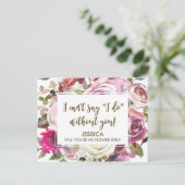 Serez-vous ma carte florale personnalisée (Debout devant)