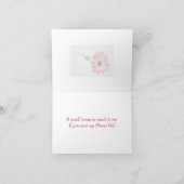 Serez-vous ma carte Flower Girl. (Intérieur)