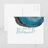 Serez-vous ma carte postale de demoiselle d'honneu (Devant / Derrière)