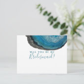 Serez-vous ma carte postale de demoiselle d'honneu (Debout devant)