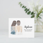 Serez-Vous Ma Carte Postale De Proposition D'Épous (Debout devant)