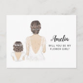 Serez-Vous Ma Carte Postale De Proposition Fleur G (Devant)