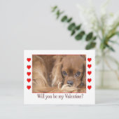 Serez-vous ma carte postale espagnole de la Saint- (Debout devant)