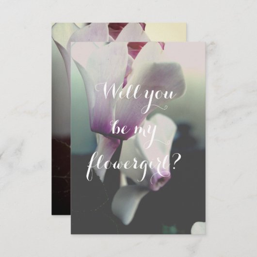 Serez-vous ma carte postale fleurie fleurie (Devant / Derrière)