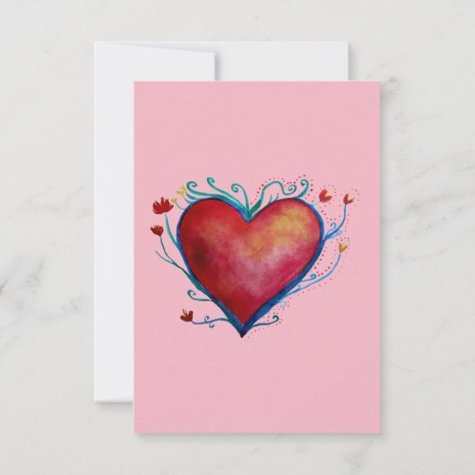 Serez-vous ma carte postale invitation fleurie ros (Dos)