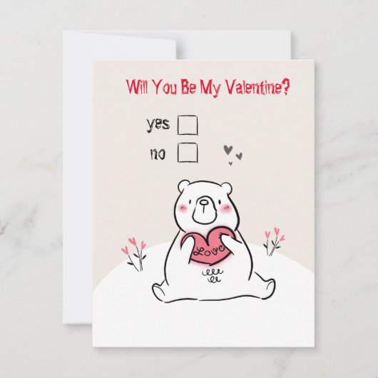 Serez-Vous Ma Carte Saint Valentin (Devant)