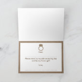 Serez-vous ma demoiselle de honneur ? Carte (Intérieur)