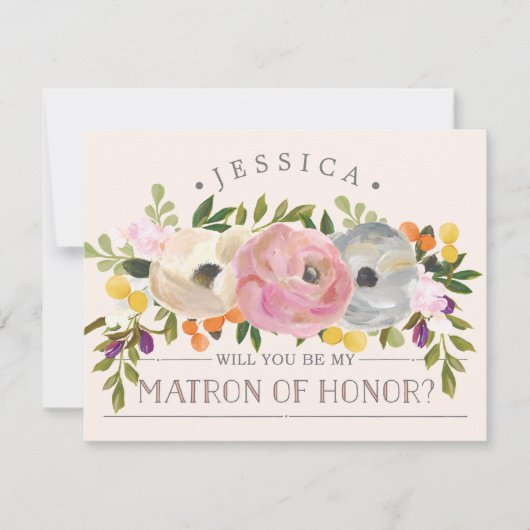 Serez-vous ma demoiselle d'honneur - carte de chef (Devant)