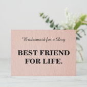 Serez-vous ma demoiselle d'honneur ? Invitation Kr (Debout devant)