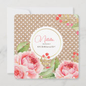 Serez-vous ma demoiselle d'honneur ? Invitations p (Devant)