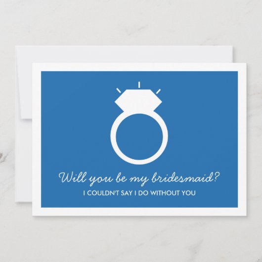 Serez-Vous Ma Femme D'Accueil ? Carte Bleue (Devant)