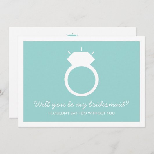 Serez-Vous Ma Femme D'Accueil ? Carte Bleue (Devant / Derrière)