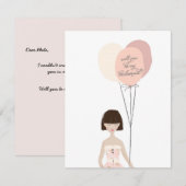 Serez-Vous Ma Femme D'Accueil ? | Carte Bridesmaid (Devant / Derrière)